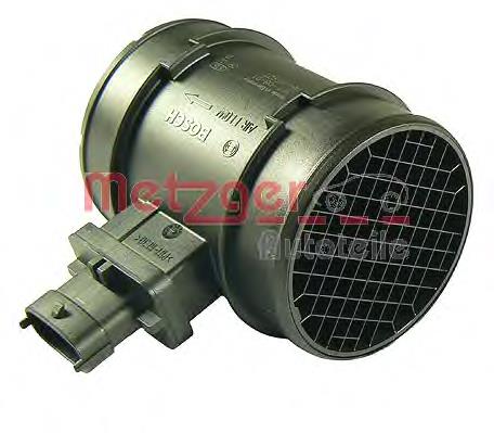 0890256 Metzger sensor de fluxo (consumo de ar, medidor de consumo M.A.F. - (Mass Airflow))