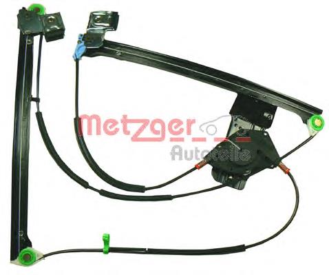 2160048 Metzger mecanismo de acionamento de vidro da porta dianteira esquerda