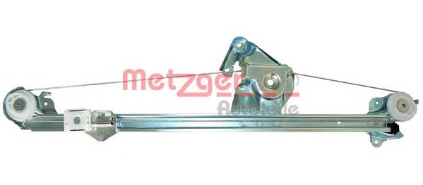 2160024 Metzger mecanismo de acionamento de vidro da porta traseira direita