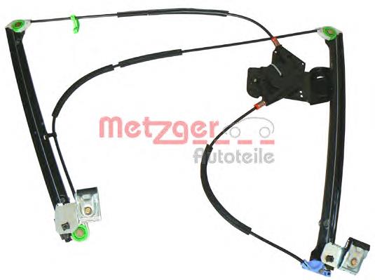 2160049 Metzger mecanismo de acionamento de vidro da porta dianteira direita