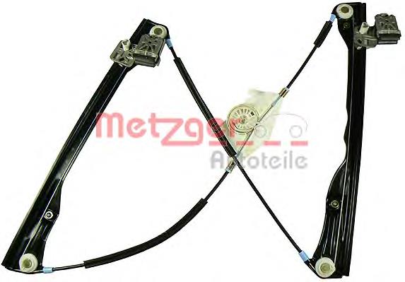 2160015 Metzger mecanismo de acionamento de vidro da porta dianteira esquerda
