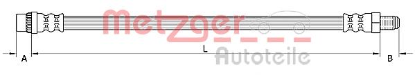 Шланг тормозной передний 462107756R Renault (RVI)