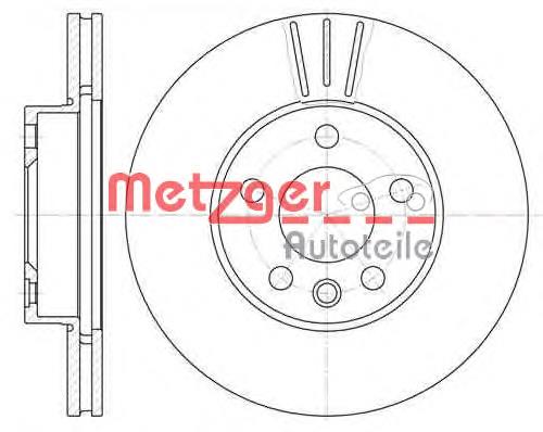 6496.10 Metzger диск тормозной передний