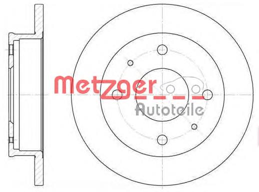 656800 Metzger диск тормозной передний