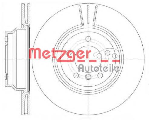 697510 Metzger диск тормозной передний