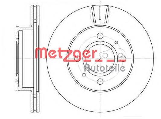 692710 Metzger диск тормозной передний