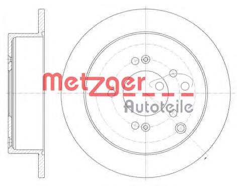 6756.00 Metzger диск тормозной задний