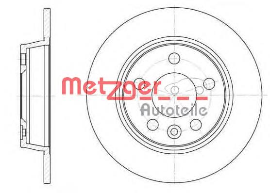 645300 Metzger диск тормозной задний