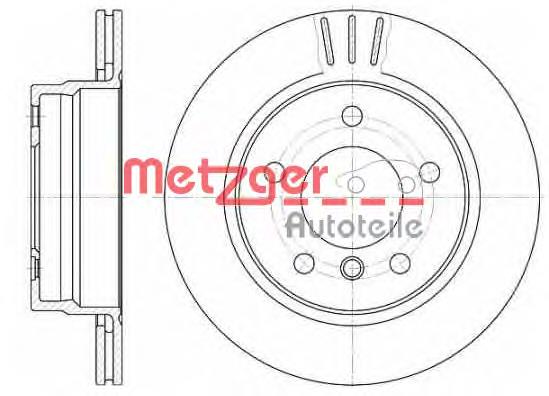 645810 Metzger диск тормозной задний