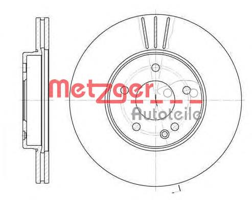 631310 Metzger диск тормозной передний