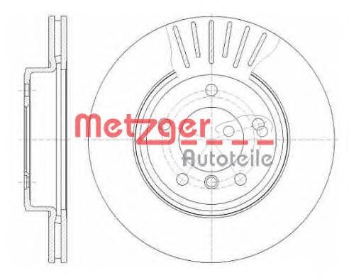 6589.10 Metzger диск тормозной передний