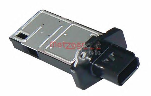 0891024 Metzger sensor de fluxo (consumo de ar, medidor de consumo M.A.F. - (Mass Airflow))