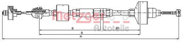 103139 Metzger cabo de embraiagem