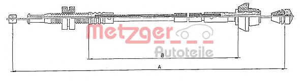 Трос газа 100152 Metzger