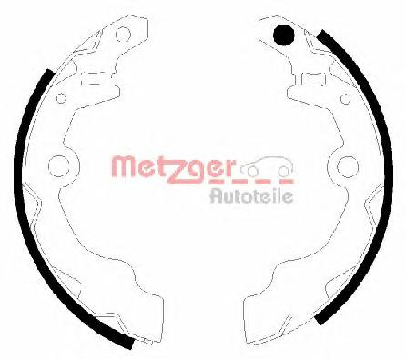 MG943 Metzger sapatas do freio traseiras de tambor