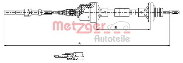 112561 Metzger cabo de embraiagem