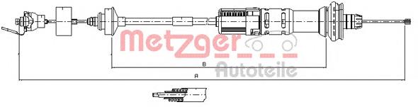 Трос сцепления 113059 Metzger