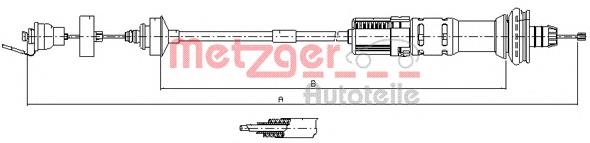 Трос сцепления 113029 Metzger