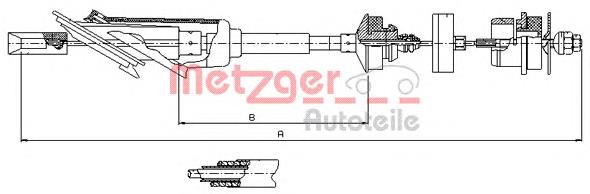 Трос сцепления Metzger 112254 цена, от 19.30 USD