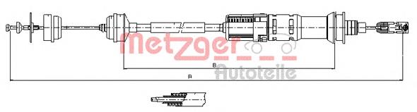 113923 Metzger cabo de embraiagem