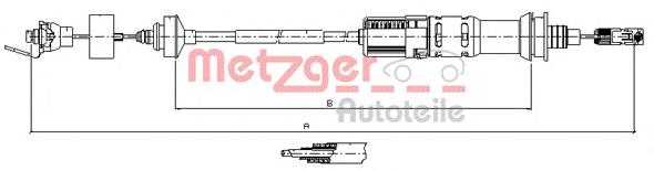 113925 Metzger cabo de embraiagem