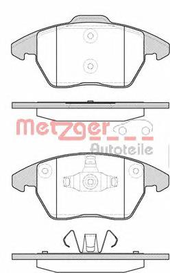 Передние тормозные колодки 103010 Metzger