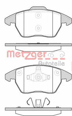 103010 Metzger колодки тормозные передние дисковые