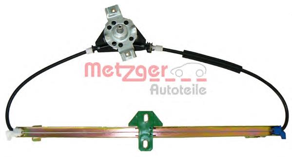 2160079 Metzger mecanismo de acionamento de vidro da porta traseira esquerda