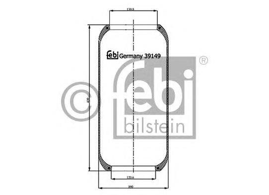 Рессора пневматической подвески Febi 39149 цена, от 40.59 USD