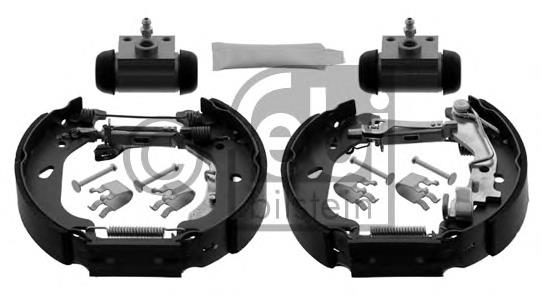 38744 Febi sapatas do freio traseiras de tambor