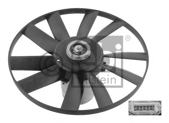 Ventilador elétrico de esfriamento montado (motor + roda de aletas) 32631 Febi