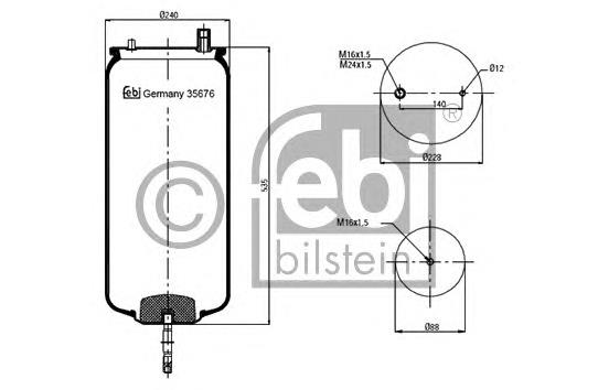 5010294546 Renault (RVI) coxim pneumático (suspensão de lâminas pneumática do eixo traseiro)