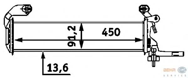 Радиатор 8MK376712661 HELLA