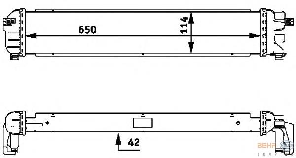 A2035000100 Mercedes Радиатор основной
