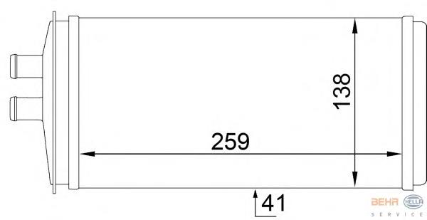 Radiador de forno (de aquecedor) Skoda Felicia 2 6U5