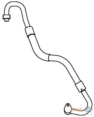 Шланг кондиционера, от испарителя к компрессору HELLA 9GS351337471 цена, от 64.15 USD