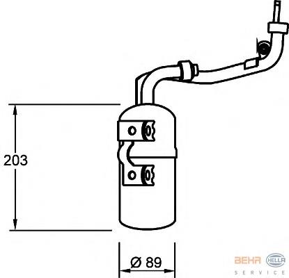 Осушитель кондиционера HELLA 8FT351335061 цена, от 29.77 USD