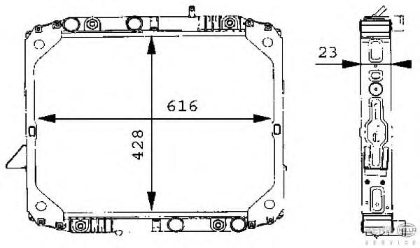 Радиатор охлаждения HELLA 8MK376709701