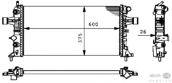 Радиатор 8MK376710321 HELLA