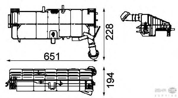 Бачок системы охлаждения 8MA376705361 HELLA