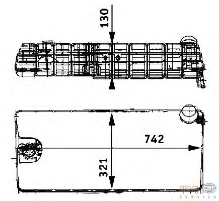  Расширительный бачок HELLA 8MA376705231