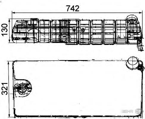 Бачок системы охлаждения 8MA376705251 HELLA