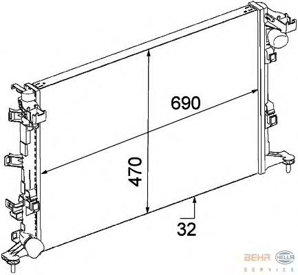 214100007R Renault (RVI) Радиатор основной