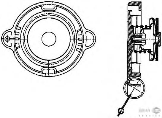 Tampa (tampão) do tanque de expansão DBME001TC Thermotec