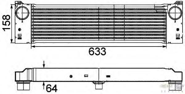 Интеркулер 8ML376746491 HELLA
