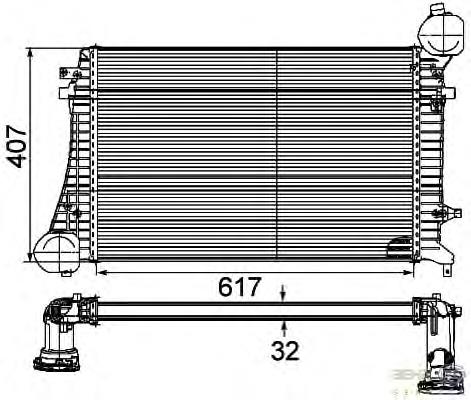 Купить 8ML376746131 HELLA Интеркулер