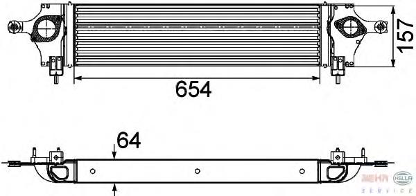Radiador de intercooler DA1010TT Thermotec
