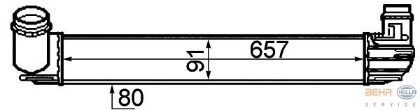 Radiador de intercooler Kamoka 7750046
