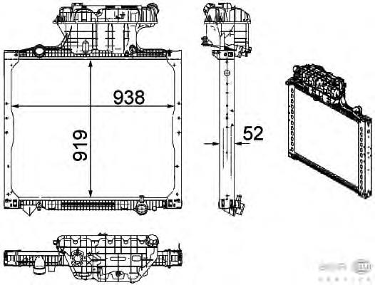 Радиатор 8MK376756021 HELLA