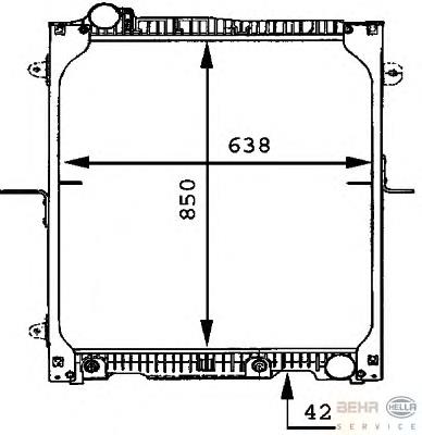 Радиатор охлаждения двигателя HELLA 8MK376721171 цена, от 411.02 USD
